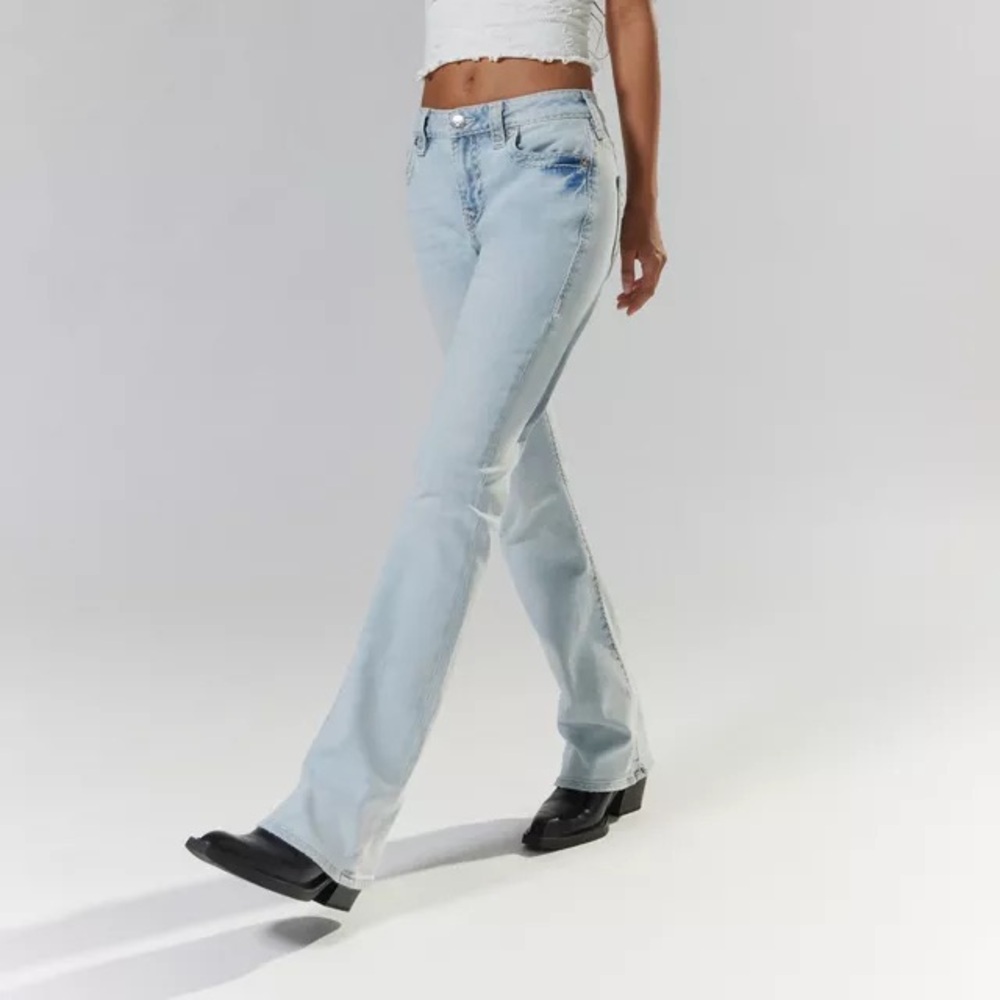 True Religion Becca Mid Rise Light Blue Women's Jeans